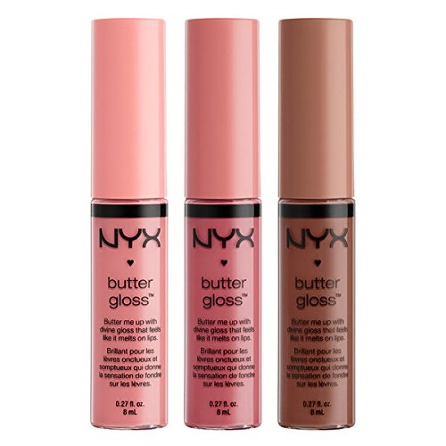 NYX Butter Lip Gloss Set 5 (Creme Brulee, Angel Food Cake and Ginger Snap)