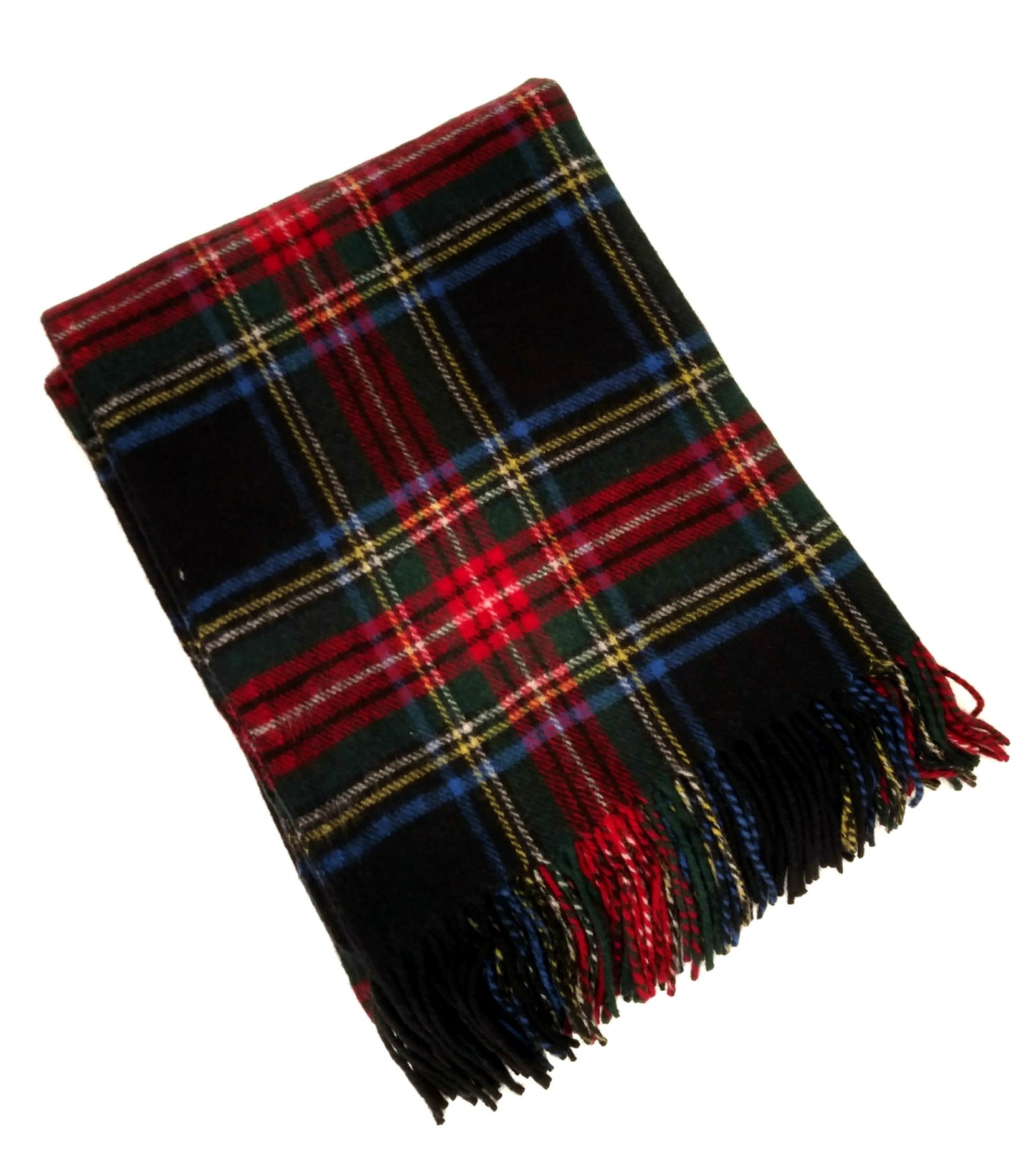 "Stewart Black" Wool Blend Blanket