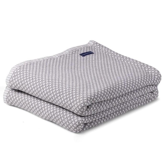 1 Edgecomb Cotton Blanket - Twin / Dove Grey