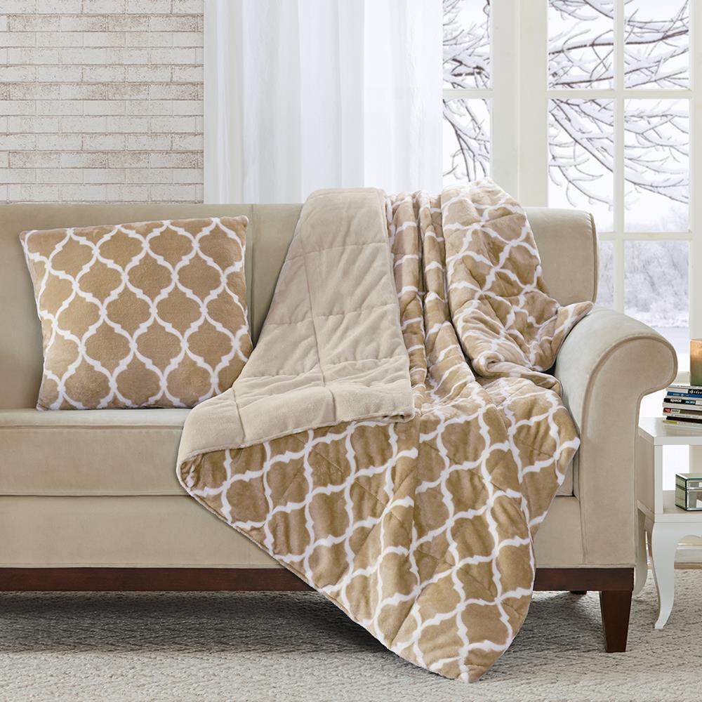 Madison Park Oversized Ogee Down Alternative Throw 60x70"