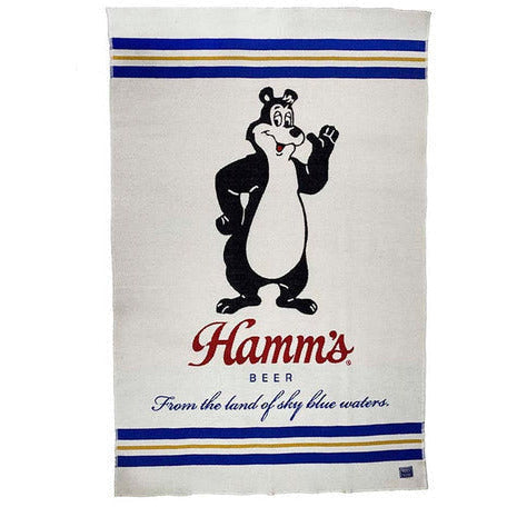 1 Hamm's Beer Bear Wool Throw - Beer Bear
