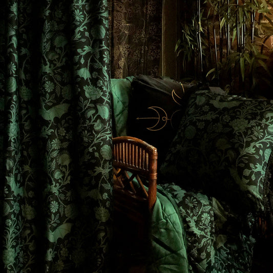 Velvet Blanket - Green Elysian Fields