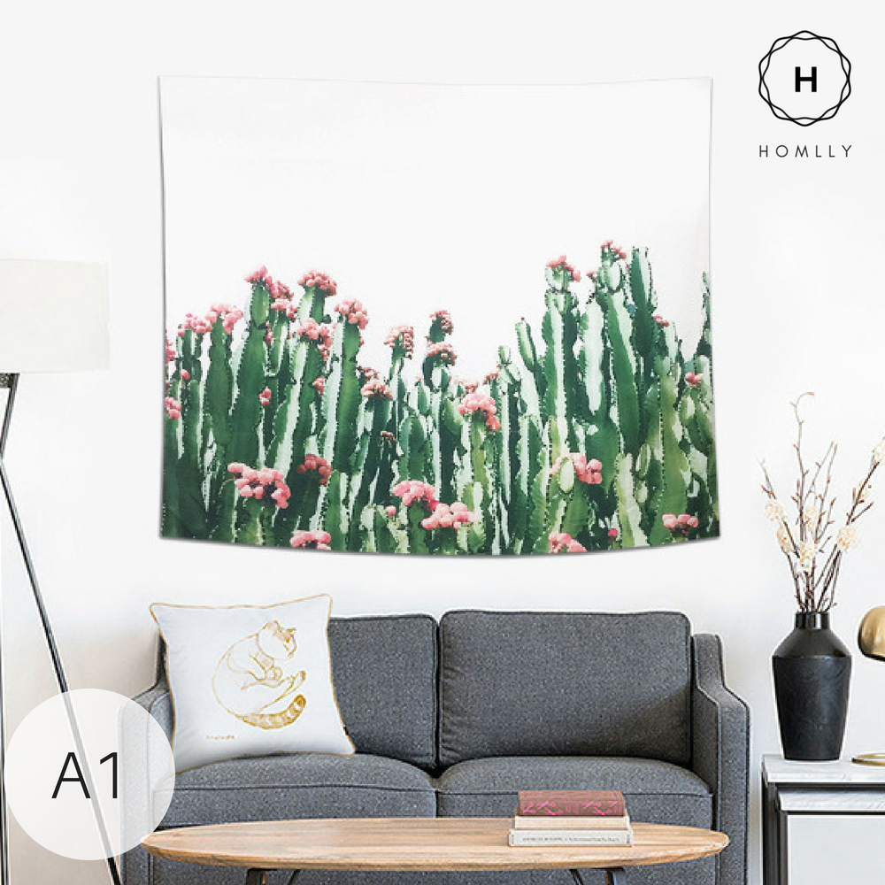 Cactus Tapestry Wall Hanging Throw Cloth