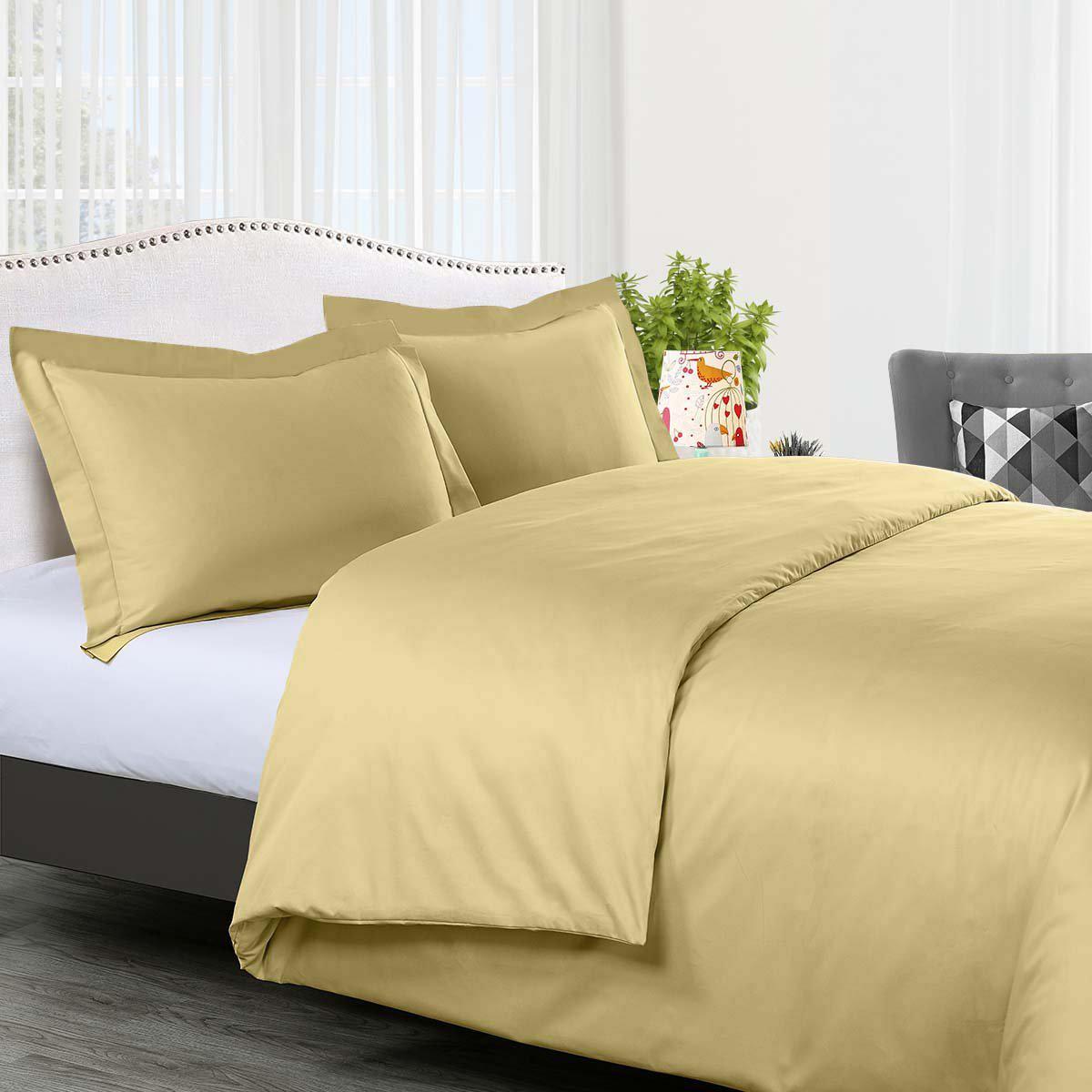 Duvet Cover Set Solid 300 Thread count