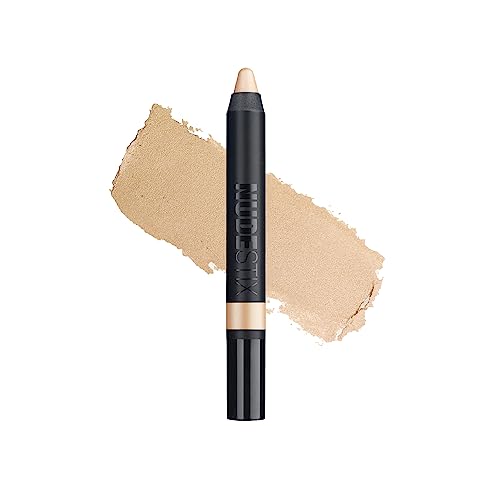 Nudestix Magnetic Luminous Eye Color Pencil, Eyeshadow + Eyeliner + Eyelid Primer + Highlighter Stick, Satin Finish Cream Makeup, Long Lasting, Waterproof, Shade: Lilith