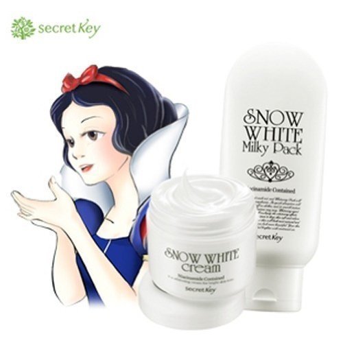 [Secretkey] Snow White Cream 50g+snow White Milky Pack 200g Set Bb Secret Key