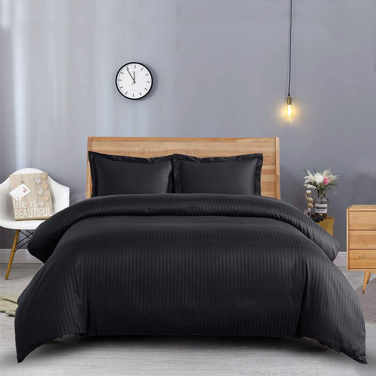Duvet Cover Set Stripe 600 Thread Count