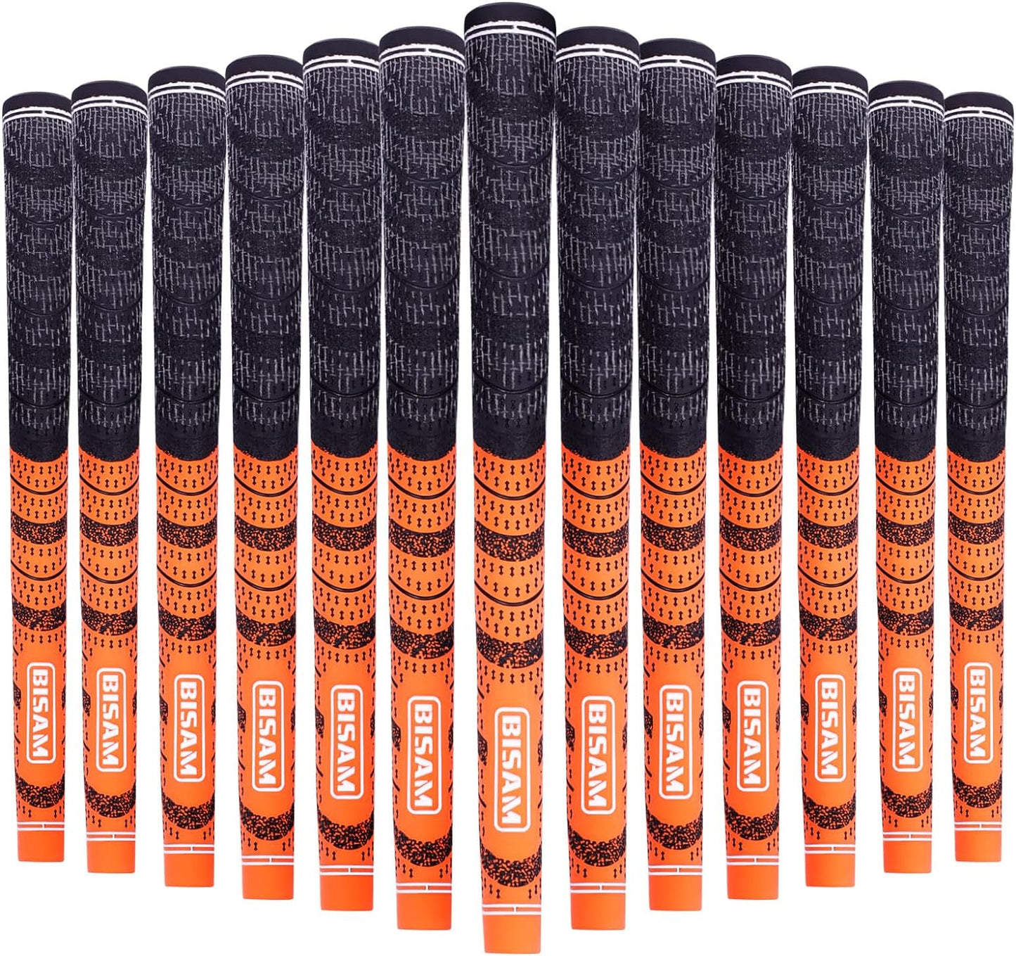 BISAM Ⅲ Cotton Thread Golf Grips, All Weather Control, Golf Grips Set of 13, Anti-Slip Rubber Golf Club Grips, Hybrid Golf Club Grips