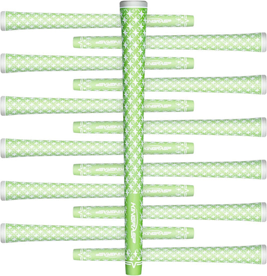 Black Rubber Golf Grips 13 Pack /Undersize/Standard/Mid Golf Club Grips,All Weather Golf Grip Kit