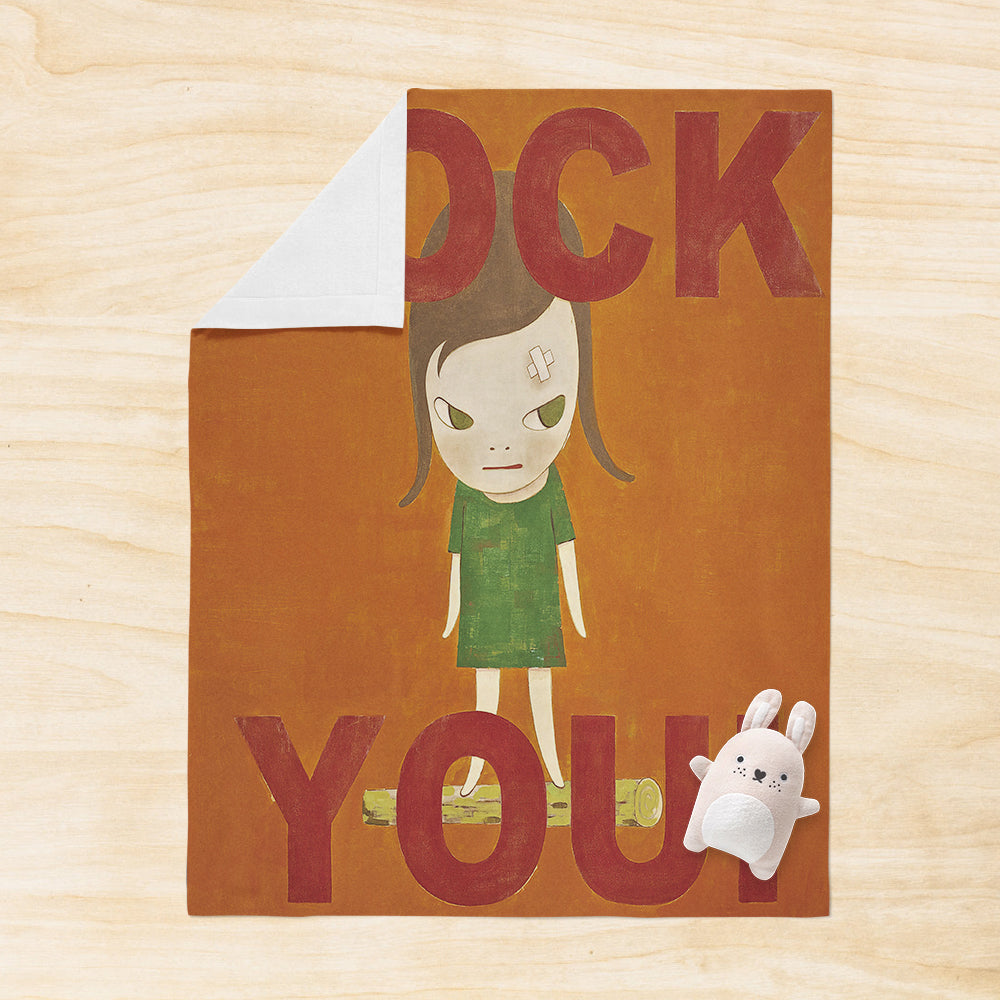 Personalized Yoshitomo Nara Blanket Ruck You