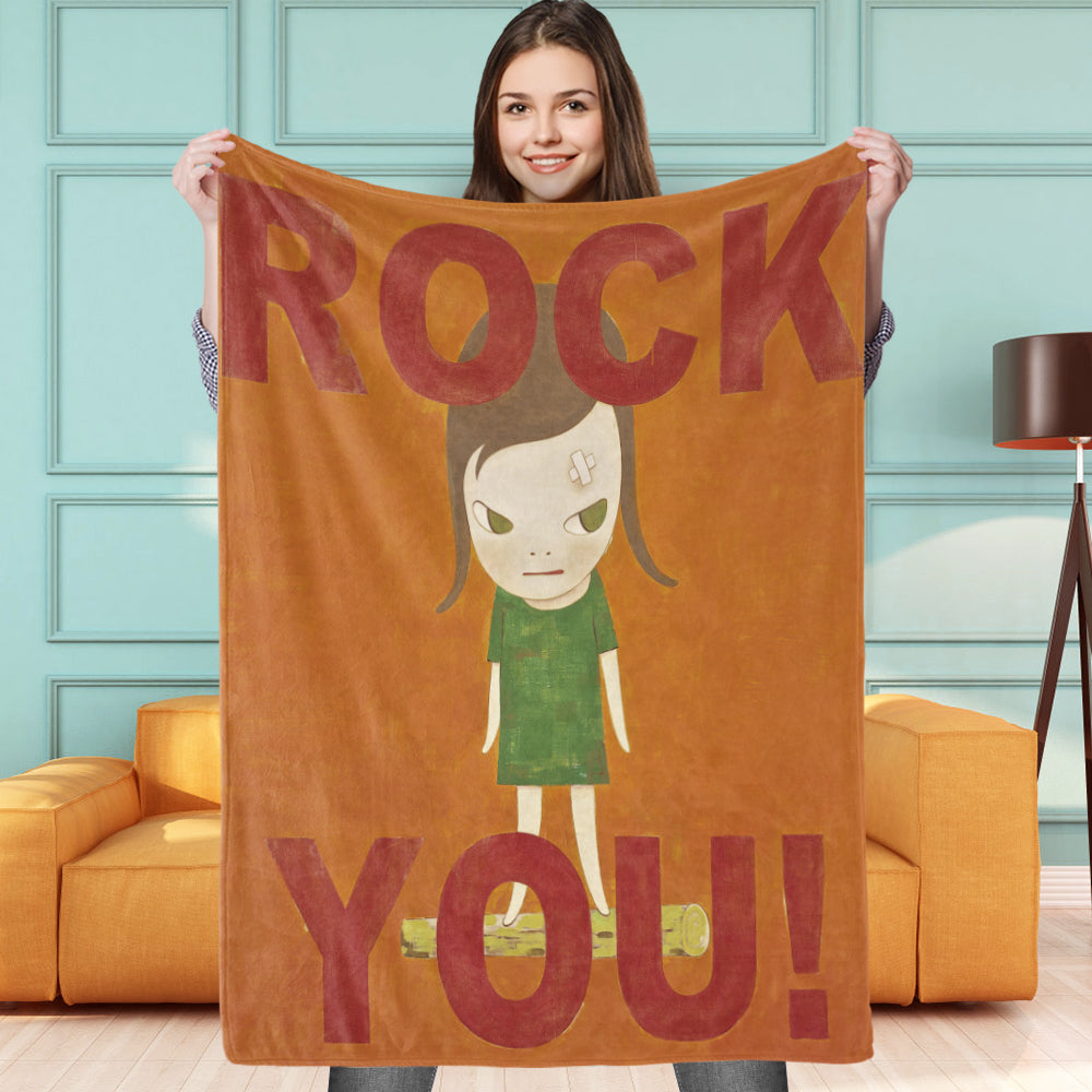 Personalized Yoshitomo Nara Blanket Ruck You