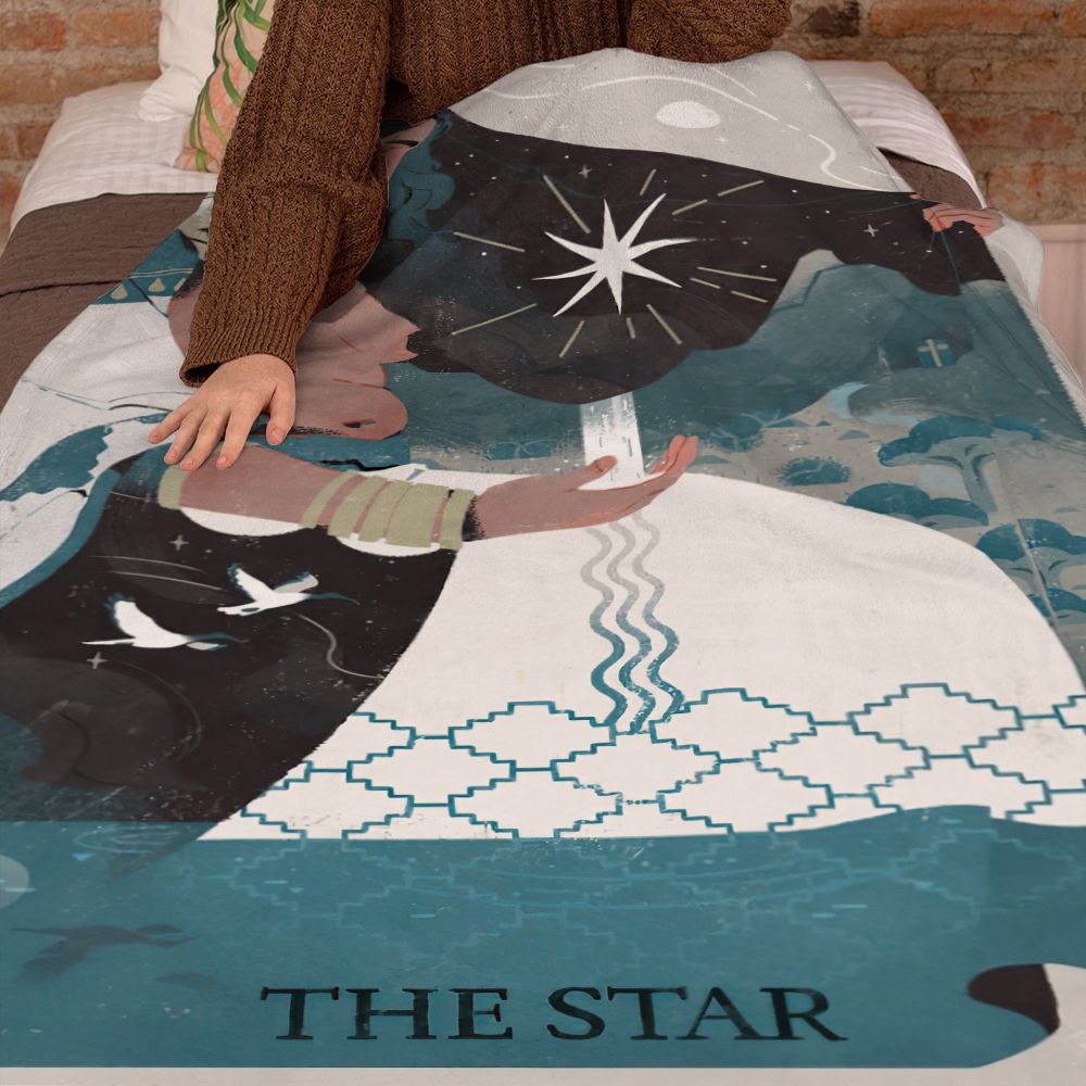 Tarot Blanket The Star Divination Blanket Mysterious Home Decor