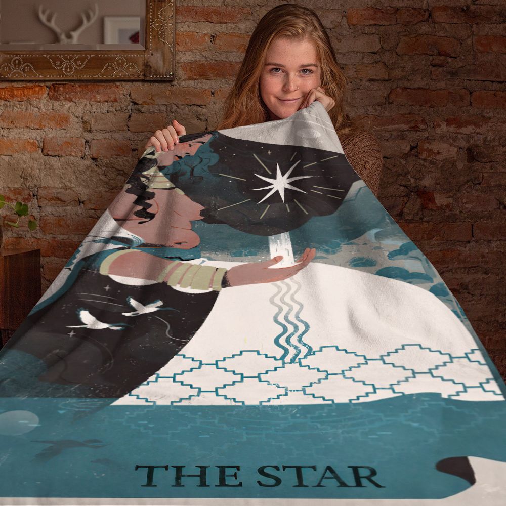 Tarot Blanket The Star Divination Blanket Mysterious Home Decor