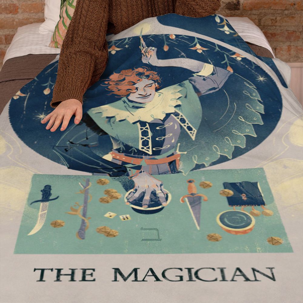 Tarot Blanket The Magician Divination Blanket Mysterious Home Decor