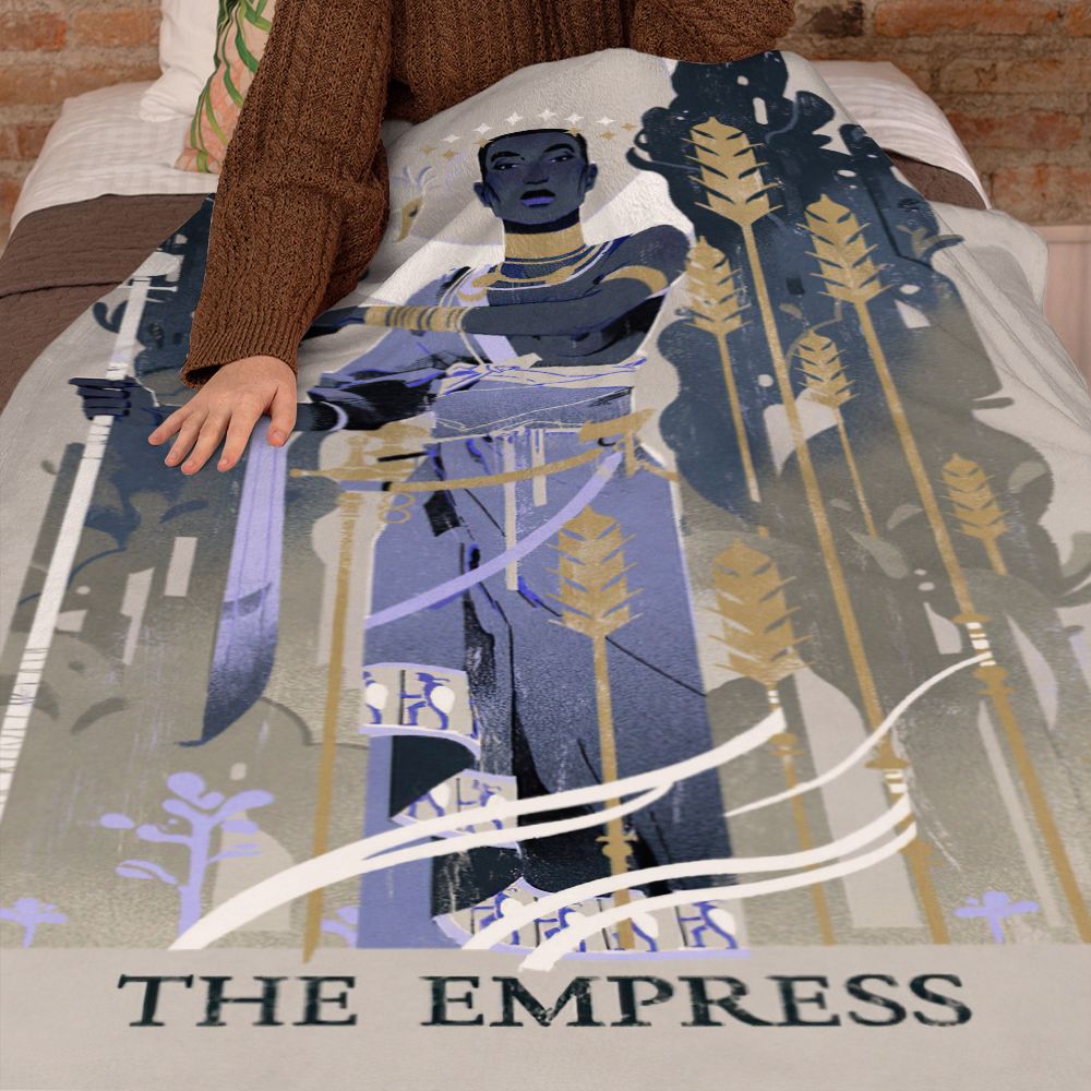 Tarot Blanket The Empress Blanket Mysterious Home Decor