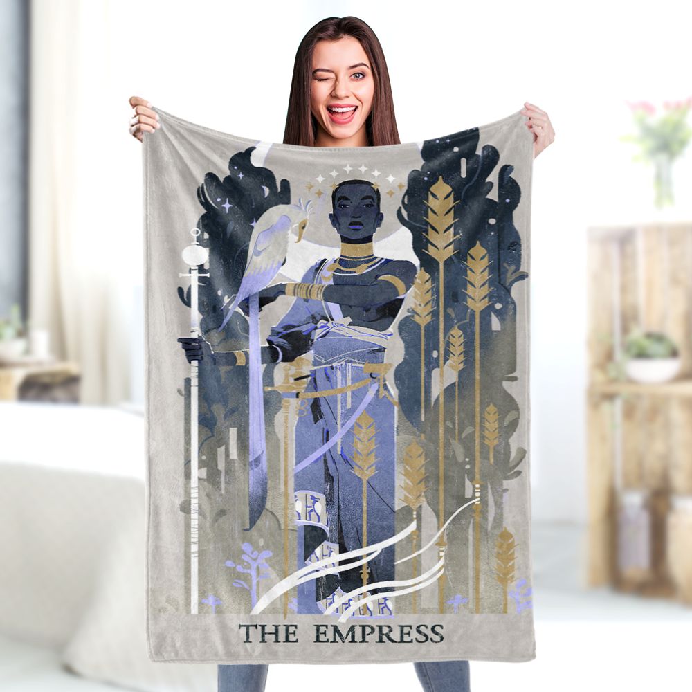 Tarot Blanket The Empress Blanket Mysterious Home Decor