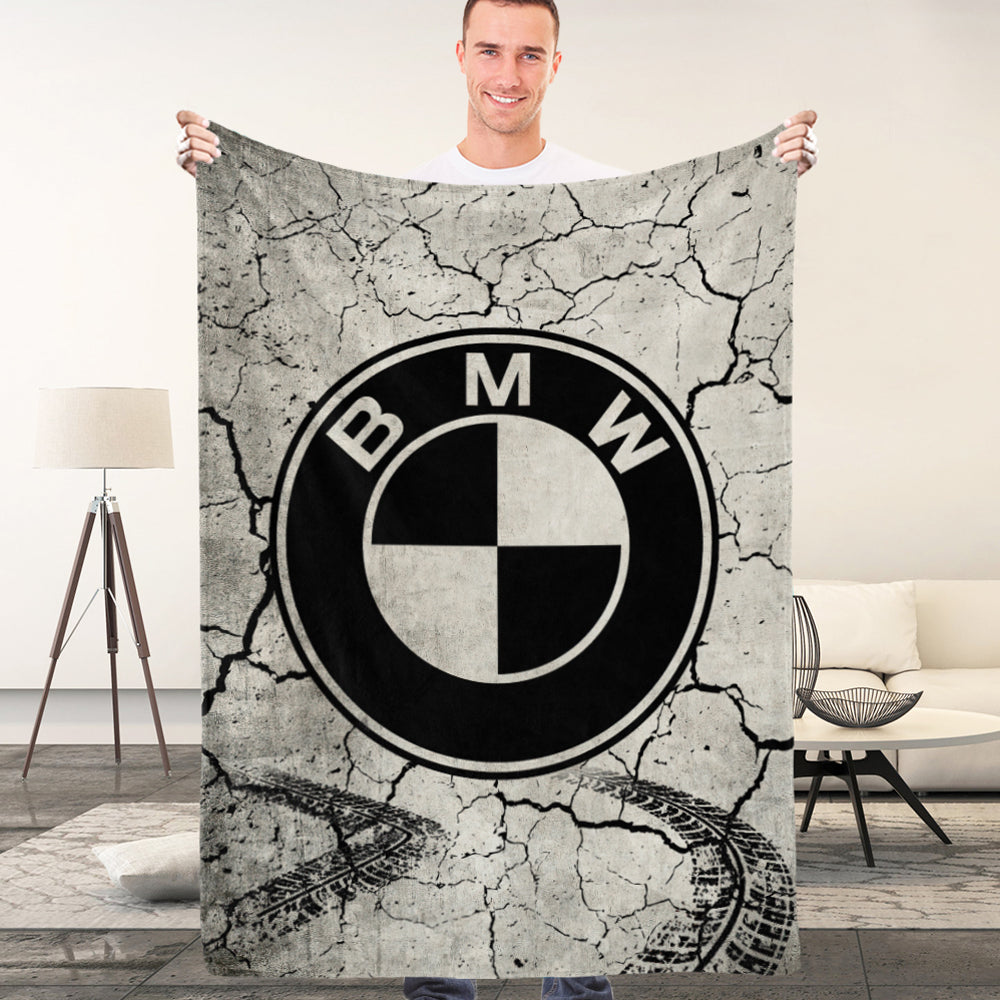 BMW Blanket Car Logo Blanket Home Decor Gift for Him
