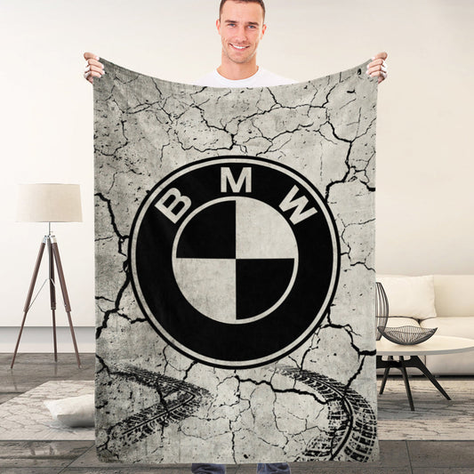BMW Blanket Car Logo Blanket Home Decor Gift for Him