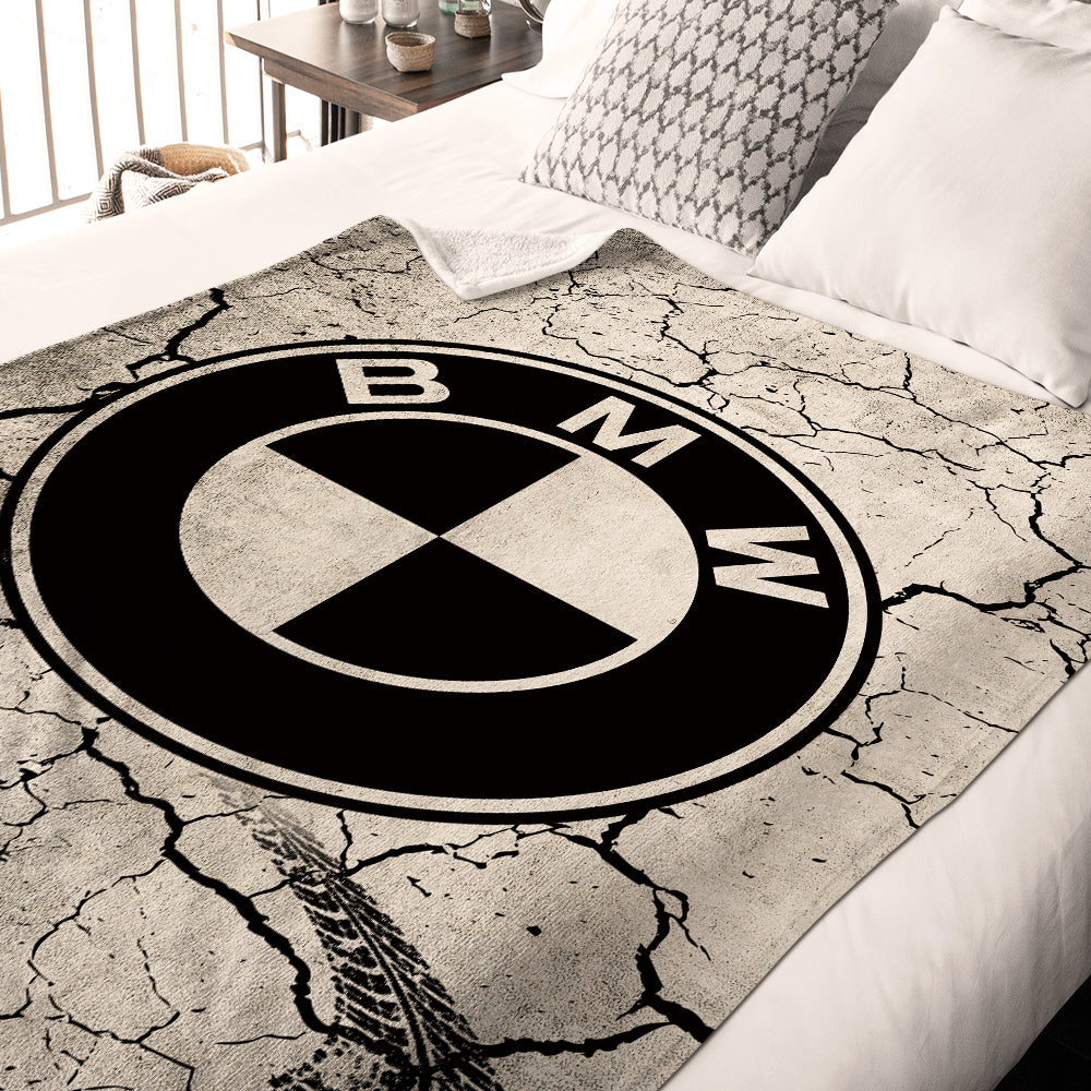 BMW Blanket Car Logo Blanket Home Decor Gift for Him