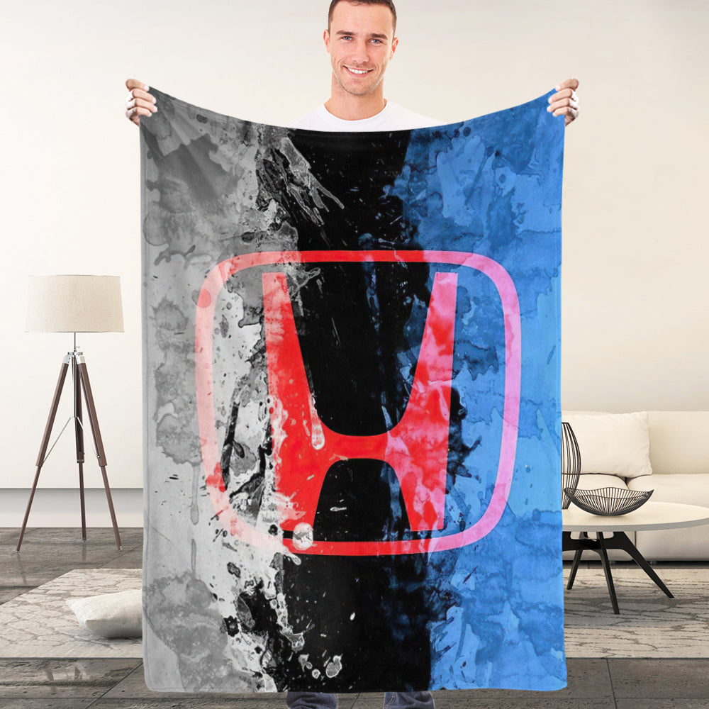 Honda Blanket Car Logo Blanket Home Decor Gift for Him