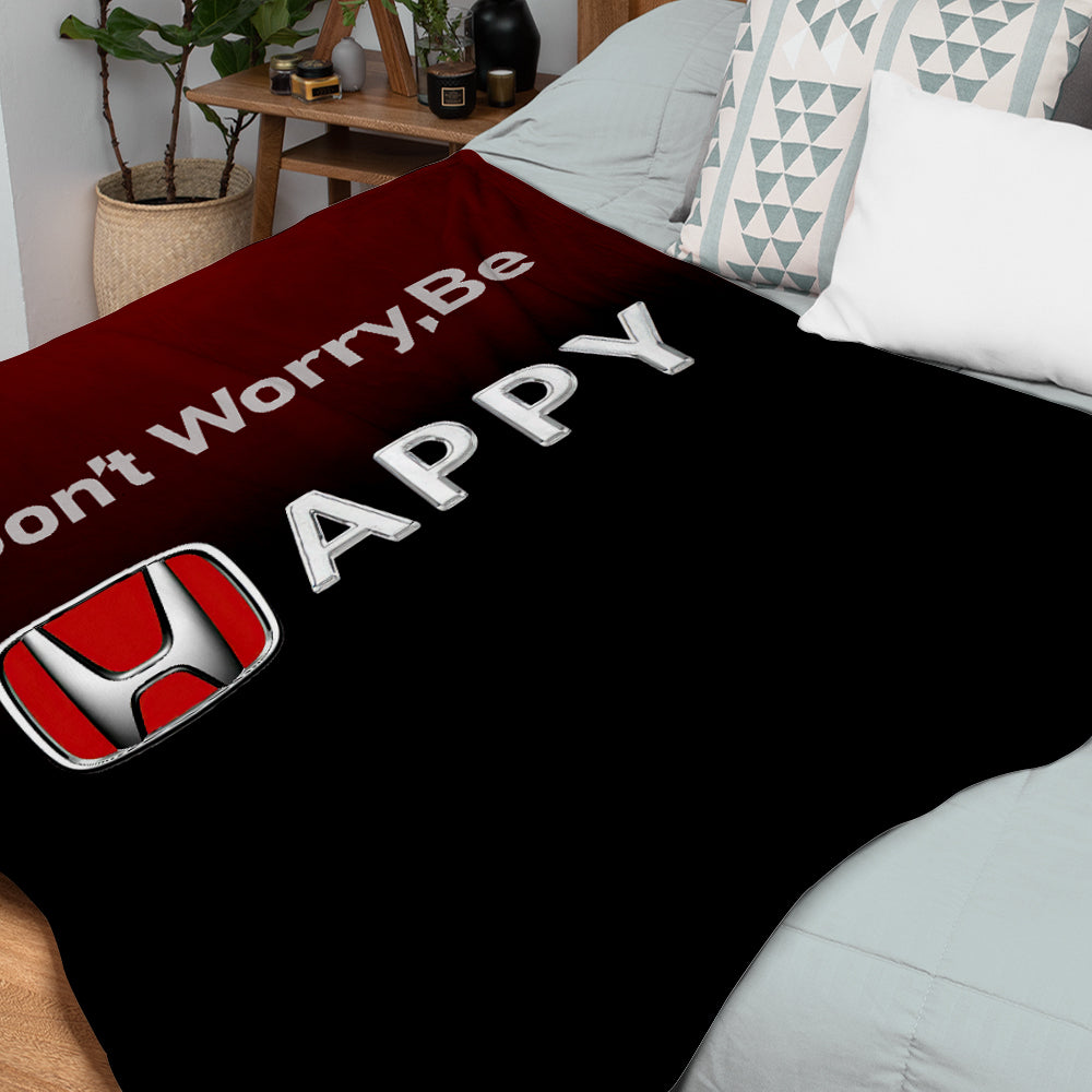 Honda Blanket Bedroom Decor Blanket Don't Worry Be Happy