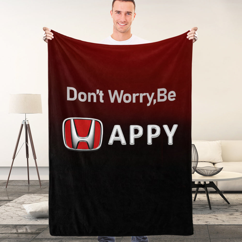 Honda Blanket Bedroom Decor Blanket Don't Worry Be Happy