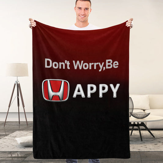 Honda Blanket Bedroom Decor Blanket Don't Worry Be Happy