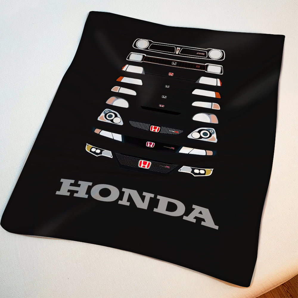 Honda Car Logo Blanket Bedroom Decor Blanket Gift for Husband