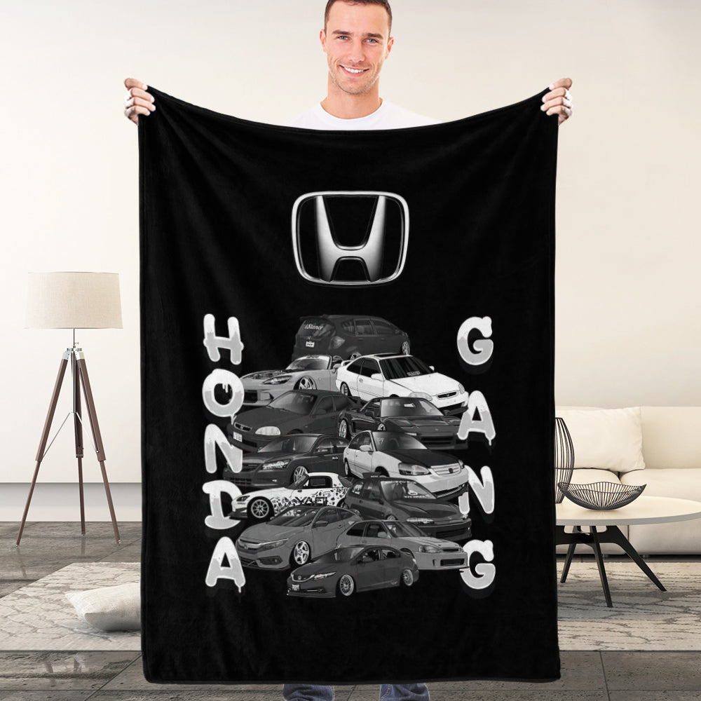 Car Blanket Home Decor Blanket Gift for Lover Honda Gang
