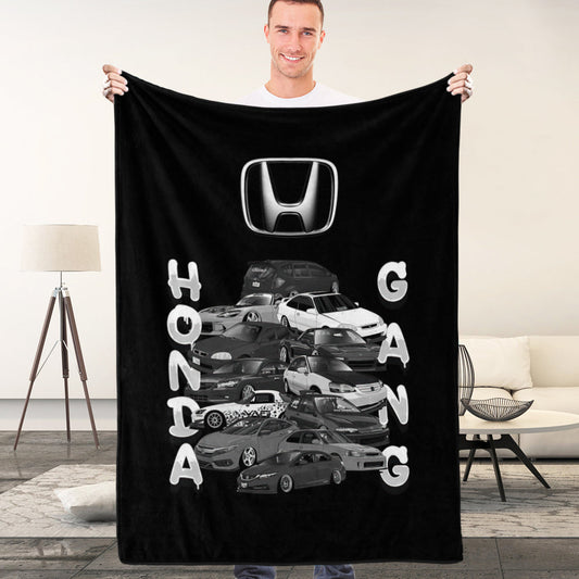 Car Blanket Home Decor Blanket Gift for Lover Honda Gang