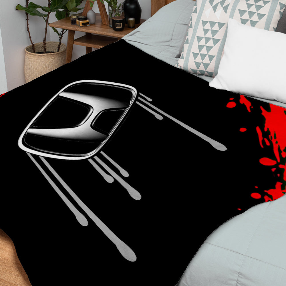 Honda Logo Blanket Home Decor Car Blanket Gift for Him