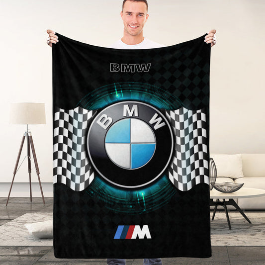 BMW Blanket Car Logo Blanket Bedroom Decor