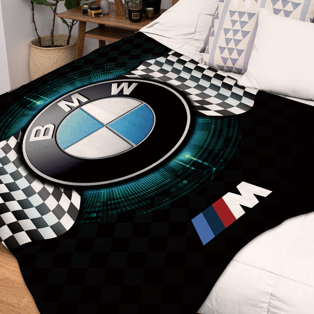 BMW Blanket Car Logo Blanket Bedroom Decor