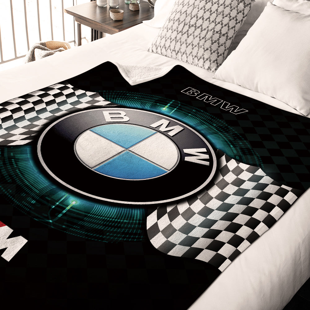 BMW Blanket Car Logo Blanket Bedroom Decor