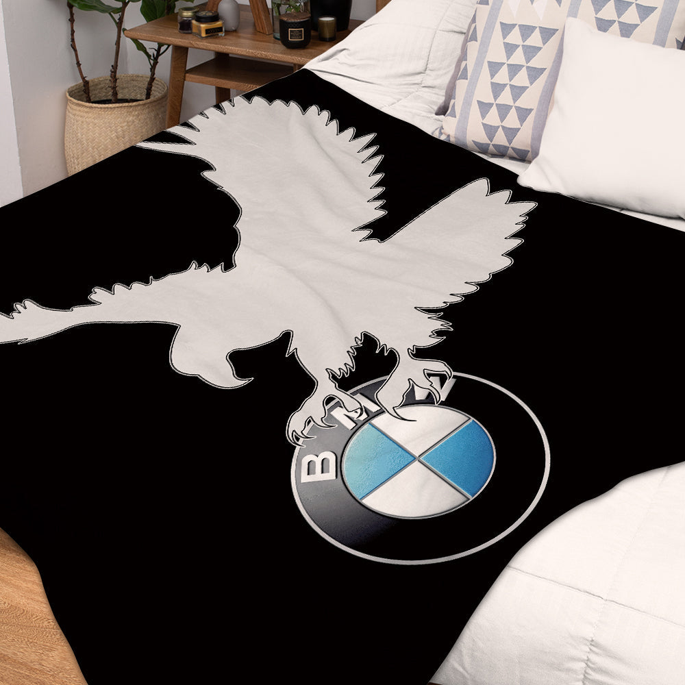 BMW Logo Blanket Home Decor Car Blanket Gift for Him