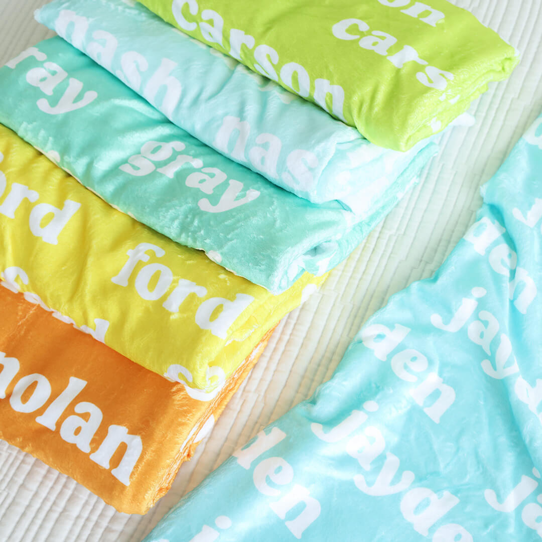 Personalized Color Blanket | Neon Lights