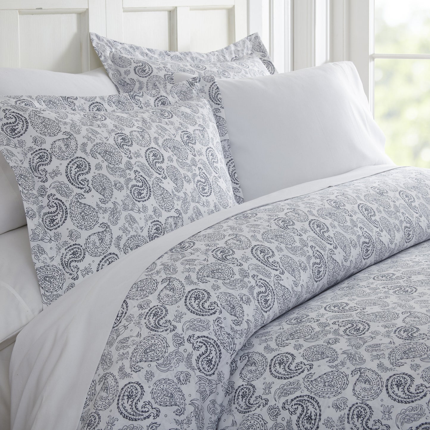 Coarse Paisley Pattern 3-Piece Duvet Cover Set
