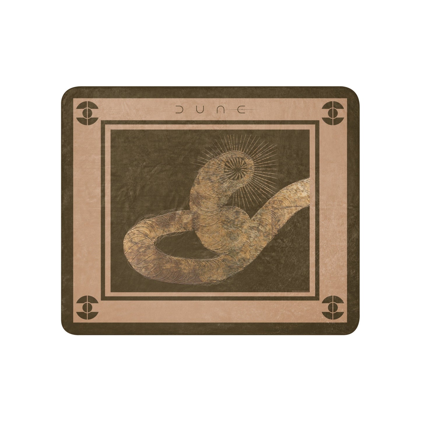 Dune Sandworm Sherpa Blanket