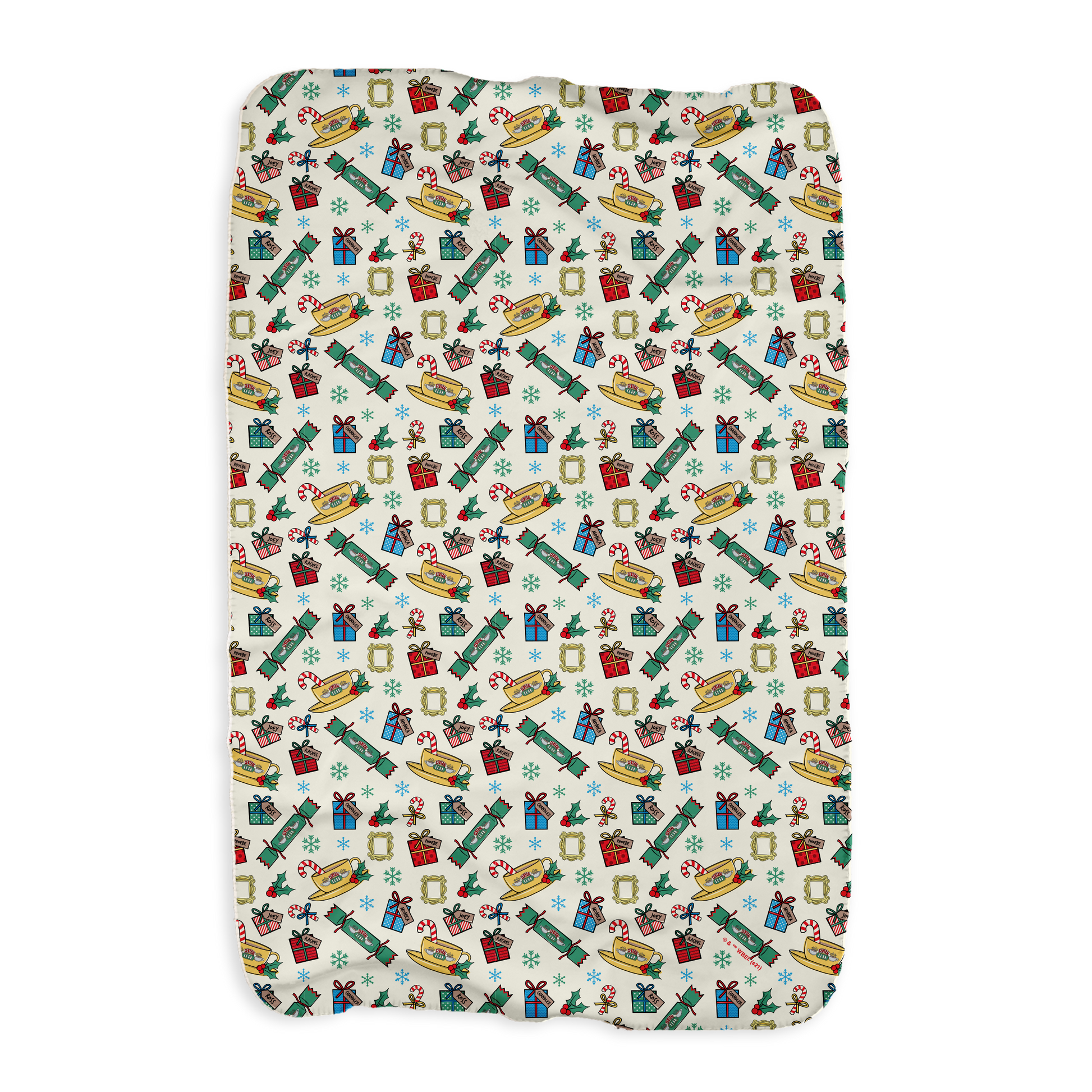 Friends Holiday Icons Sherpa Blanket