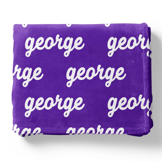 Personalized Color Blanket | Antelope Purple