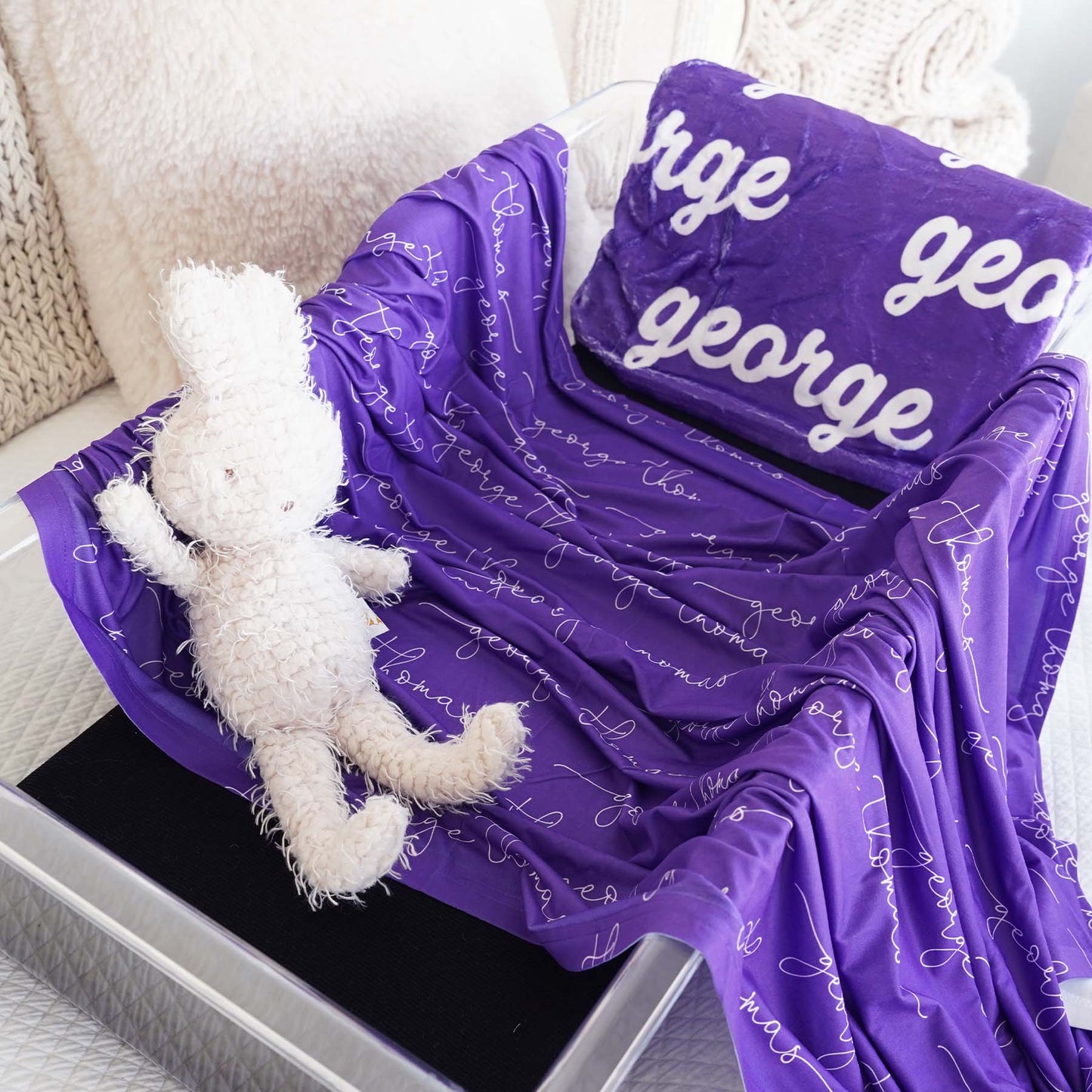 Personalized Color Blanket | Antelope Purple