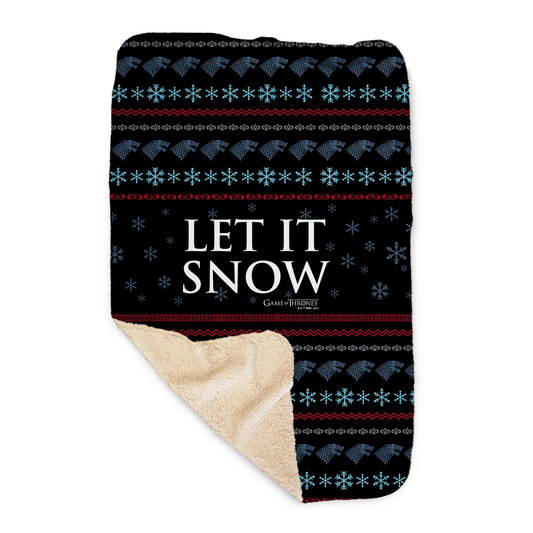 Game of Thrones Let It Snow Holiday Sherpa Blanket