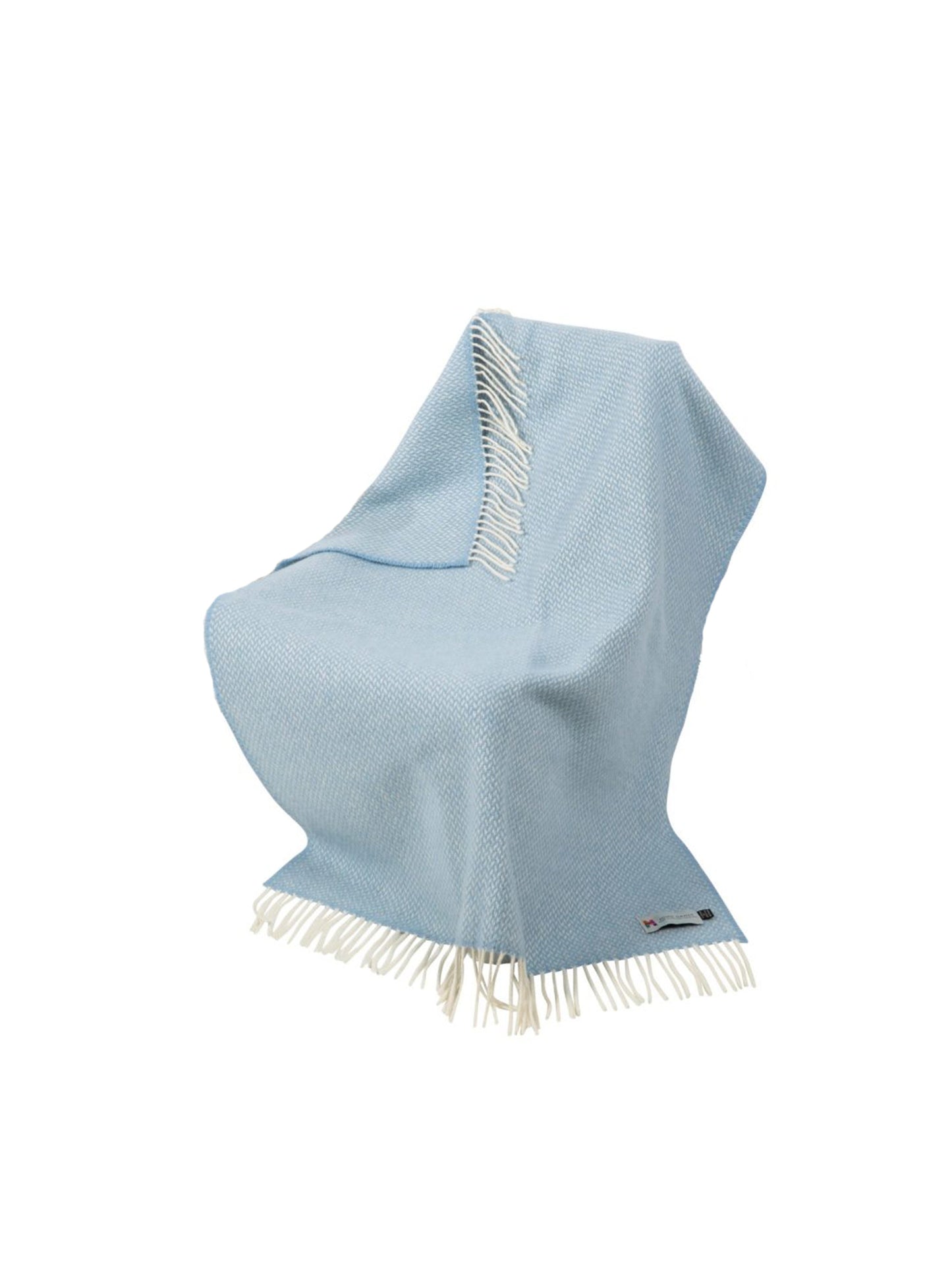 Irish Cashmere and Wool Blue Baby Blanket