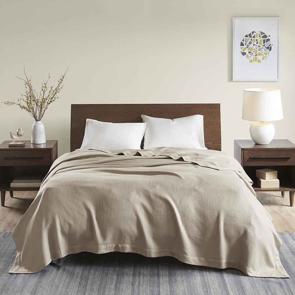Madison Park 100% Certified Egyptian Cotton Blanket Twin