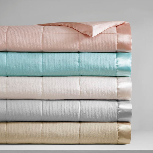 Madison Park Cambria Premium Oversized Hypoallergenic Down Alternative Blanket with 3M Scotchgard Full/Queen