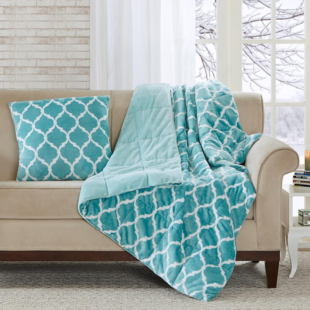 Madison Park Oversized Ogee Down Alternative Throw 60x70"