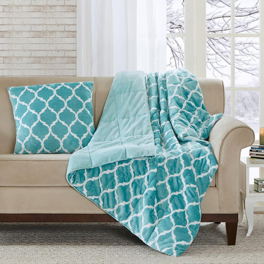 Madison Park Oversized Ogee Down Alternative Throw 60x70"