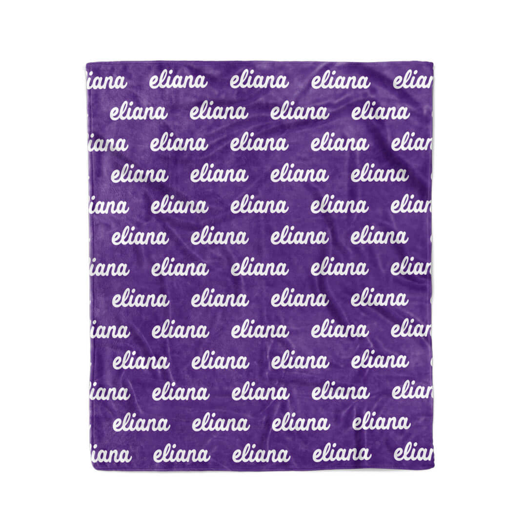 Personalized Color Blanket | New York Violet