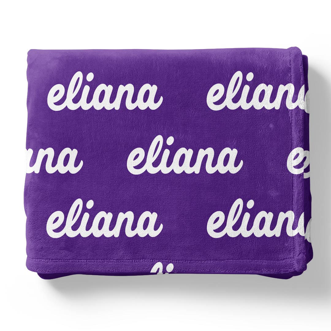 Personalized Color Blanket | New York Violet