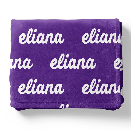 Personalized Color Blanket | New York Violet